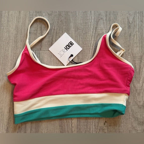 Beach Riot Eva Swim Top Women’s Large NWT - Picture 3 of 5